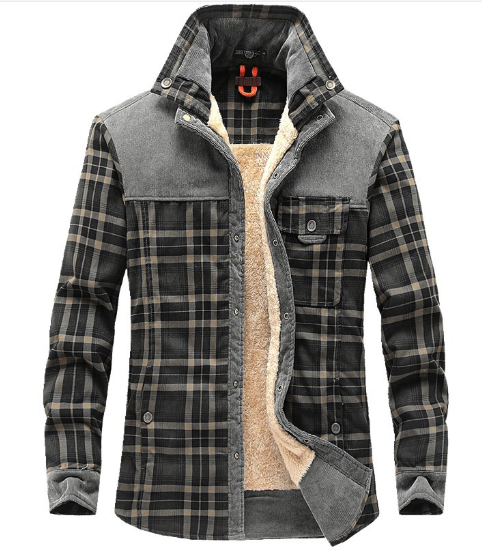 Drune | Futterhemdjacke Aus Flanell Polyester-mischung Warm und Rustikal