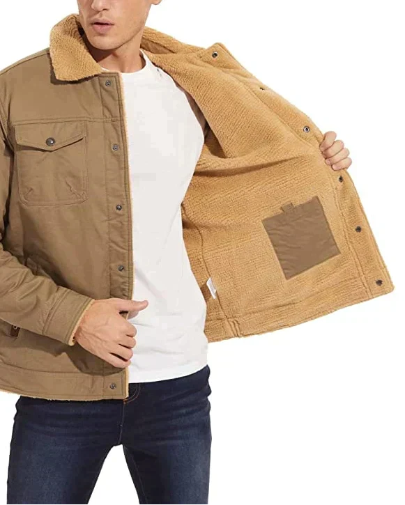 Drune | Winterjacke mit Sherpa-futter Wasserabweisend Warm und Robust