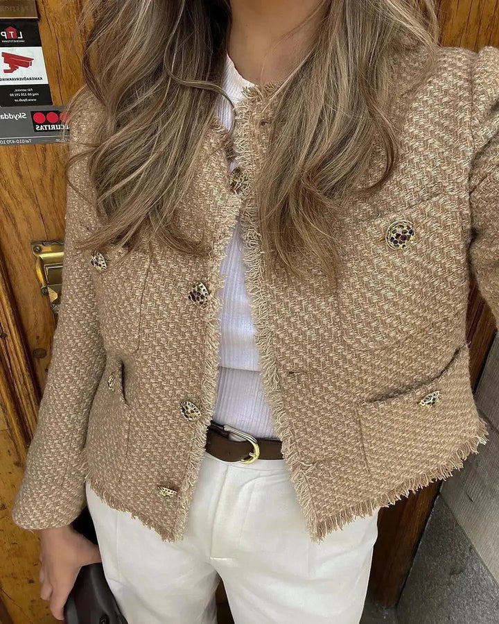 Drune | Elegante Tweed Kurzjacke