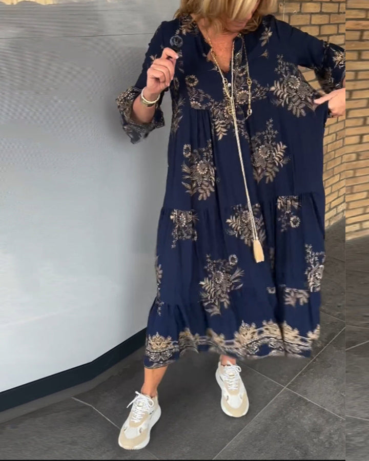 Drune | Bohemian Chic in Einem Atemberaubenden Maxi Kleid