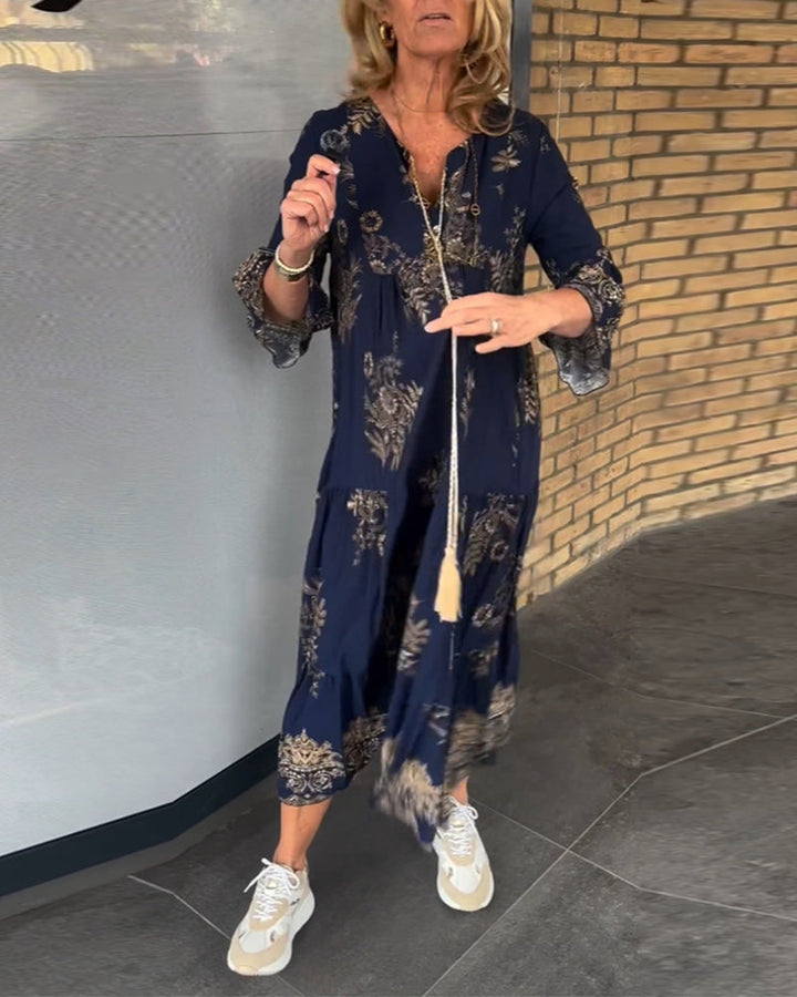 Drune | Bohemian Chic in Einem Atemberaubenden Maxi Kleid