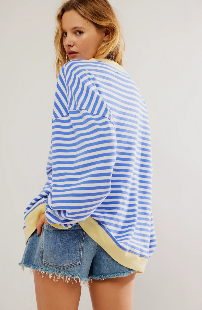 Drune | Lässiges Gestreiftes Sweatshirt Weich und Stilvoll Perfekt für Entspannte Tage