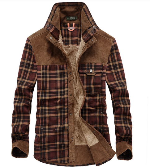 Drune | Futterhemdjacke Aus Flanell Polyester-mischung Warm und Rustikal