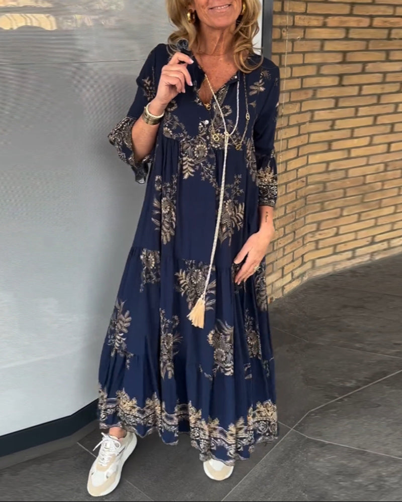 Drune | Bohemian Chic in Einem Atemberaubenden Maxi Kleid
