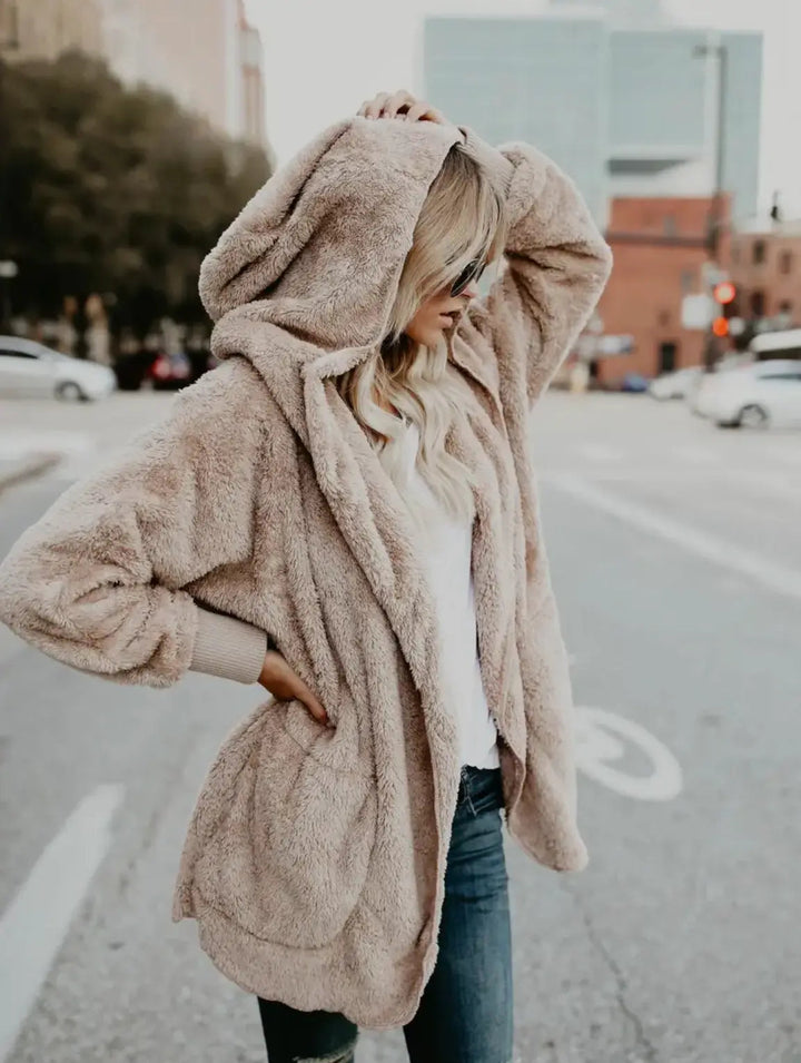 Drune | Warme Teddy Fleecejacke