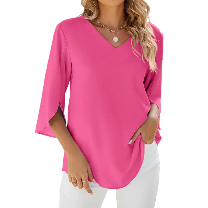 Drune | Bluse Mit V-Ausschnitt – Elegante Und Vielseitige Wahl Für Jeden Anlass