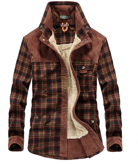 Drune | Futterhemdjacke Aus Flanell Polyester-mischung Warm und Rustikal