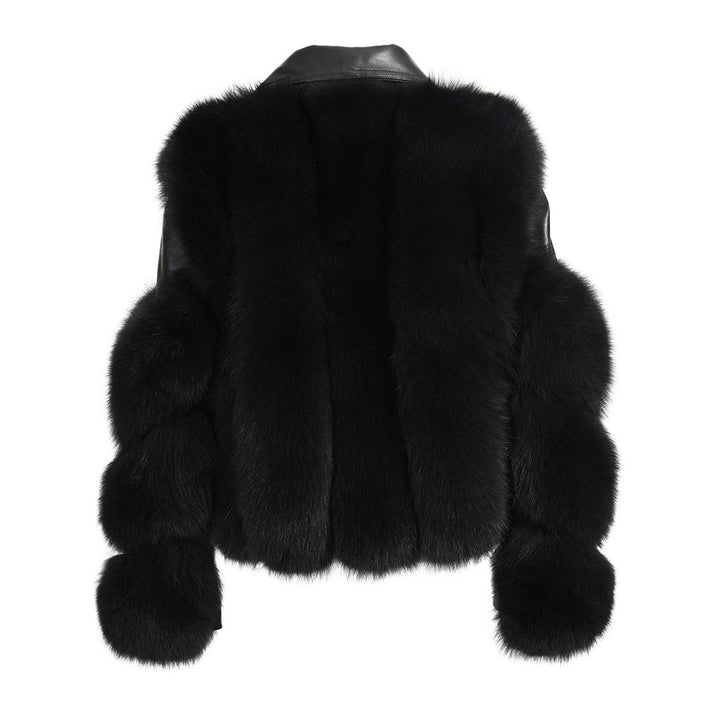 Drune | Fell Bikerjacke - Luxuriöses Schichtungsstück - Gürteldesign - Winter Glam