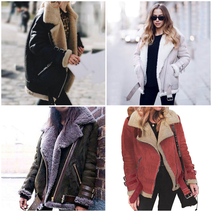 Drune | Oversize Lammfelljacke