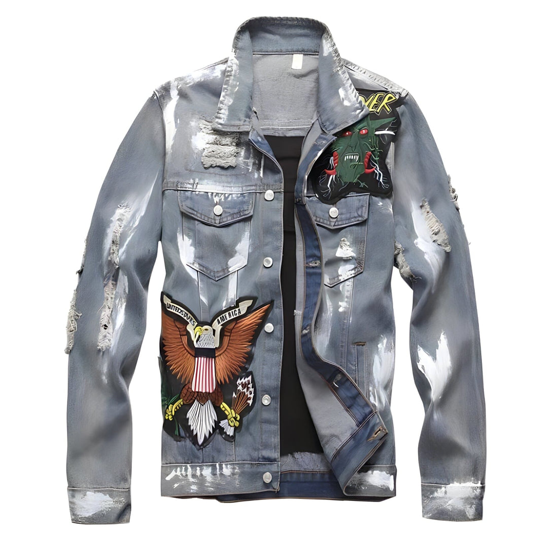 Drune | Trooper Patched Denimjacke