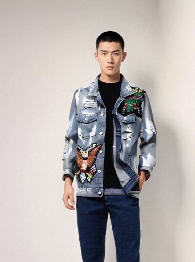 Drune | Trooper Patched Denimjacke