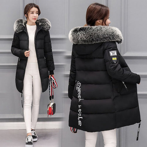 Drune | Damen Winterjacke Mit Kapuze Und Reißverschluss
