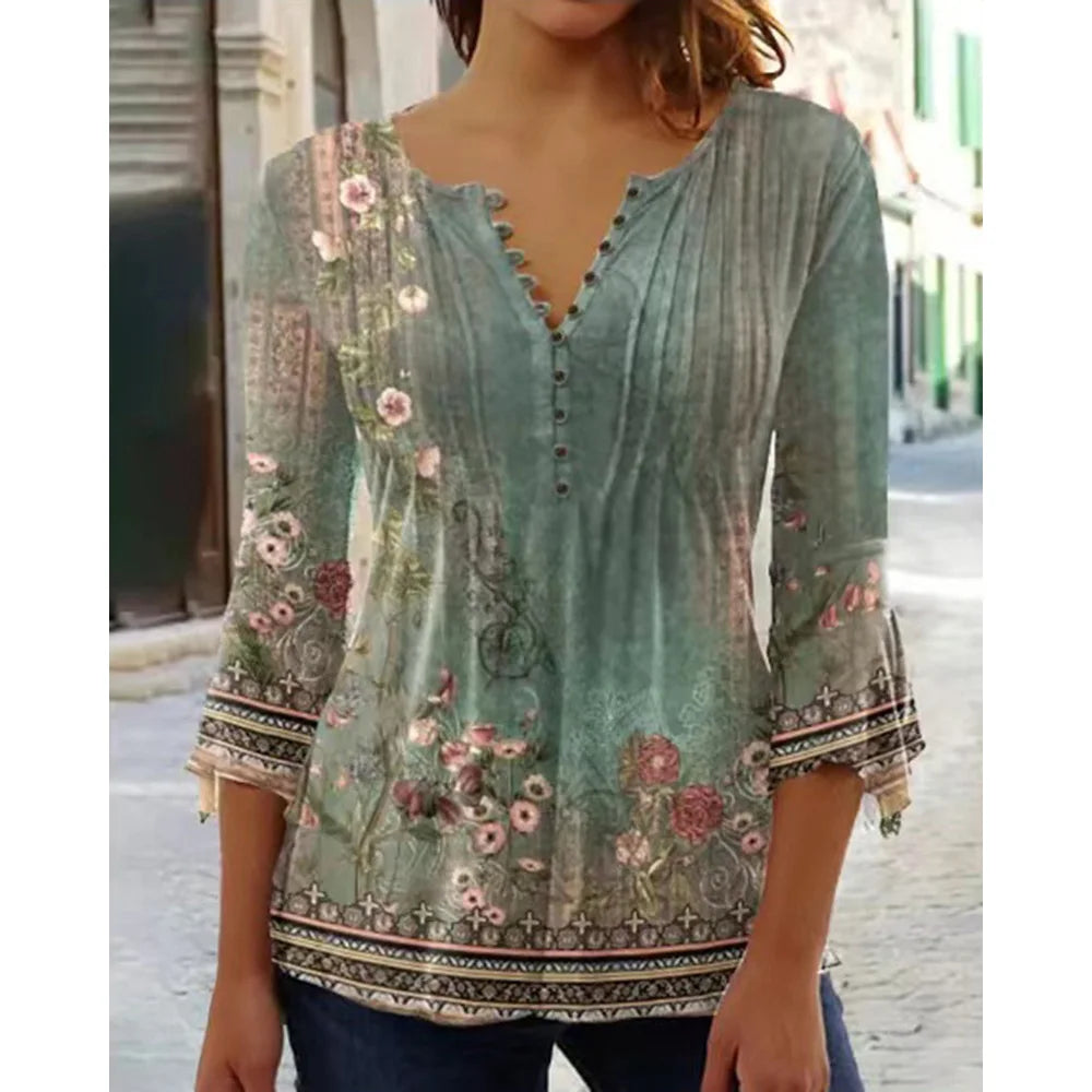 Drune | Leichte Bluse mit Elegantem Design.