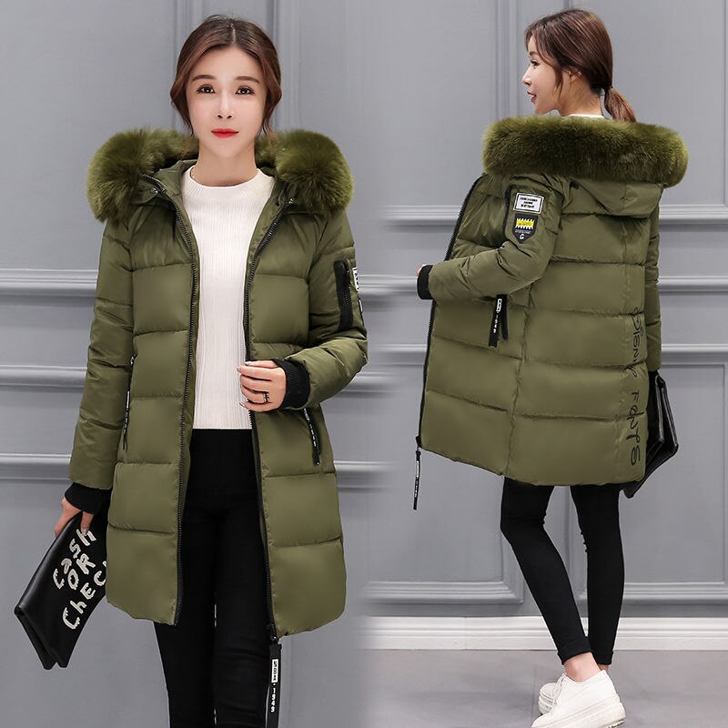 Drune | Damen Winterjacke Mit Kapuze Und Reißverschluss