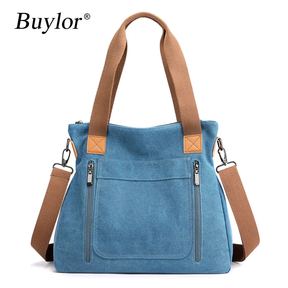 Drune | Schultertasche Canvas