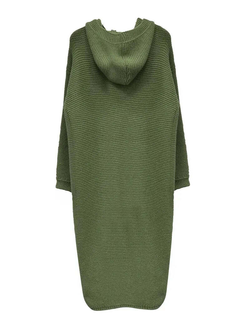 Drune | Warme, Lange Strickjacke