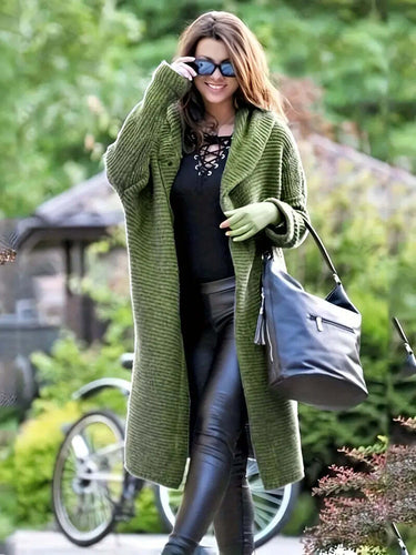 Drune | Warme, Lange Strickjacke