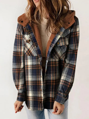 Drune | Karo Winterjacke mit Kapuzens Lining