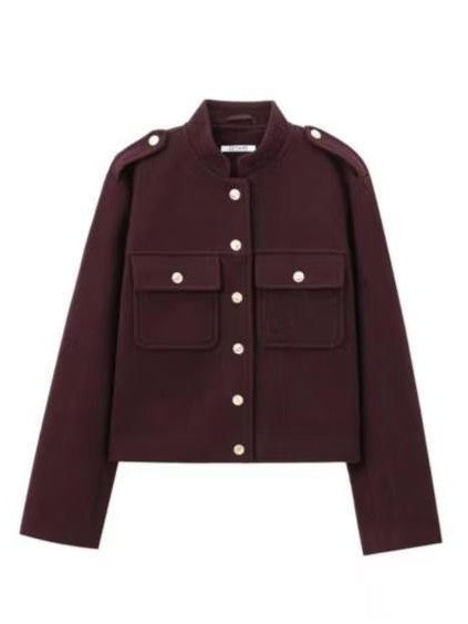 Drune | Pocket Button-up Wolljacke