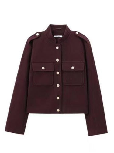 Drune | Pocket Button-up Wolljacke