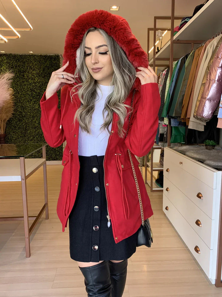 Drune | Parka mit Fellkapuze