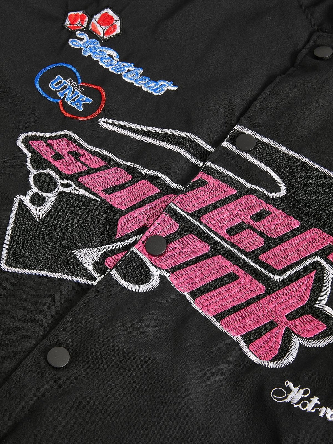 Drune | Vintage Motorrad Bomberjacke mit Stickerei