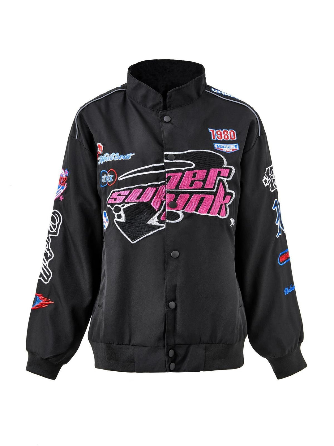Drune | Vintage Motorrad Bomberjacke mit Stickerei