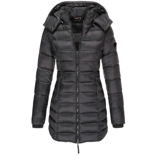Drune | Winter Langer Daunenmantel in Blau für Damen