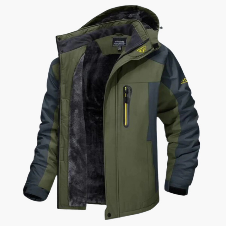 Drune | Outdoor Winterjacke - Wasserabweisend - Fleece-Futter - Mit Kapuze - Lässig Fit