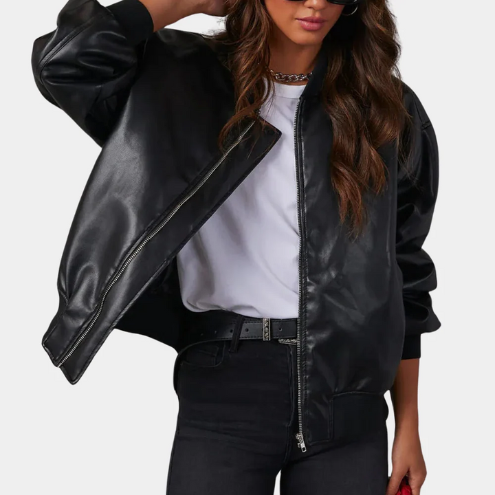 Drune | Damen Freizeitjacke – Lockere Passform – Leicht – Reißverschluss vorne – Gerippter Besatz – Taschen