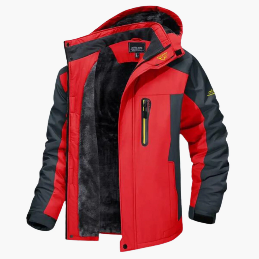 Drune | Outdoor Winterjacke - Wasserabweisend - Fleece-Futter - Mit Kapuze - Lässig Fit