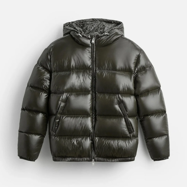 Drune | Pufferjacke - Gepolstert - Oversized Fit - Mit Kapuze - Taillenlänge