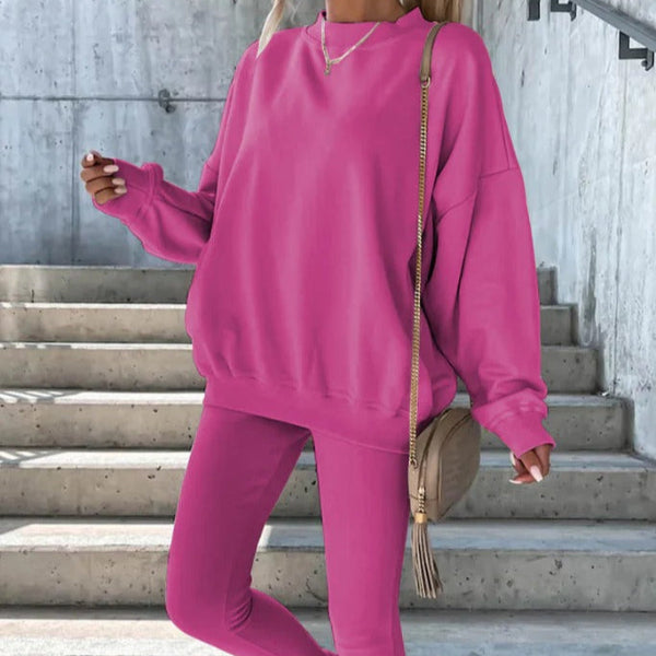 Drune | Sweatshirt - Oversized Fit - Rundhalsausschnitt - Gerippte Bündchen und Saum - Weiche Baumwollmischung