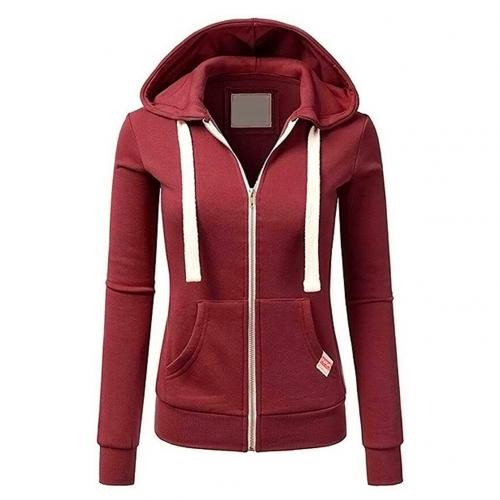 Drune | Kapuzenpullover mit Reißverschluss Slim Passform Baumwollmischung Gerippte Kanten Kängurutasche