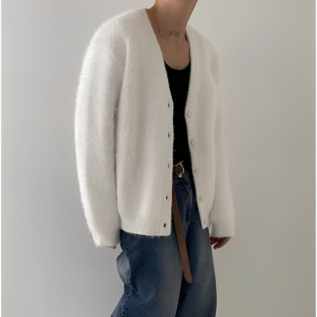Drune | Lässiger, Lässiger Strickcardigan aus Wolle für Herren