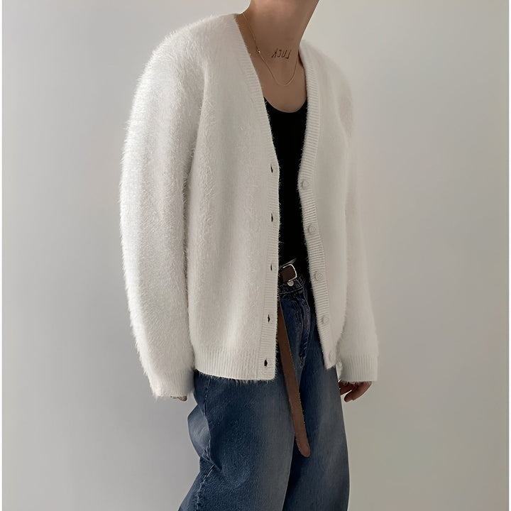 Drune | Lässiger, Lässiger Strickcardigan aus Wolle für Herren