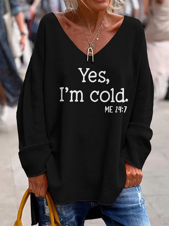 Drune | Pullover - Weiches Strick - Oversized Schnitt - V-Ausschnitt - Drop Shoulder Lässiger Stil