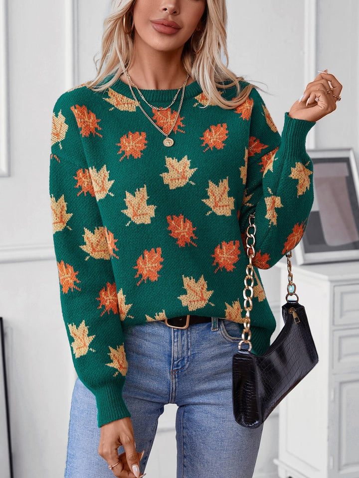 Drune | Sweatshirt - Strickstoff - Lockere Passform - Rundhalsausschnitt - Gerippte Bündchen