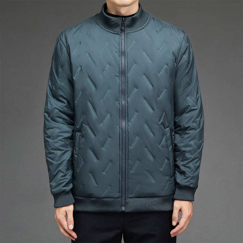Drune | Pufferjacke - Reguläre Passform - Gepolsterte Steppung - Hoher Kragen - Rippendetails