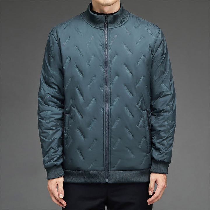 Drune | Jacke - Synthetischer Stoff - Gequiltetes Muster - Stehkragen - Rippbündchen