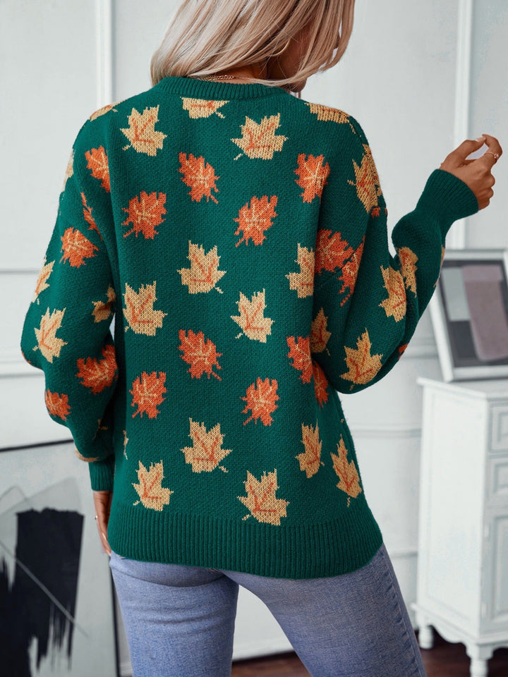 Drune | Sweatshirt - Strickstoff - Lockere Passform - Rundhalsausschnitt - Gerippte Bündchen