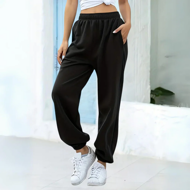Drune | Sweatpants Entspannte Passform Baumwollmischung Elastischer Bund Bündchen