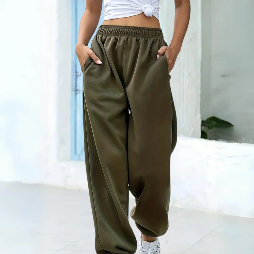 Drune | Sweatpants Entspannte Passform Baumwollmischung Elastischer Bund Bündchen