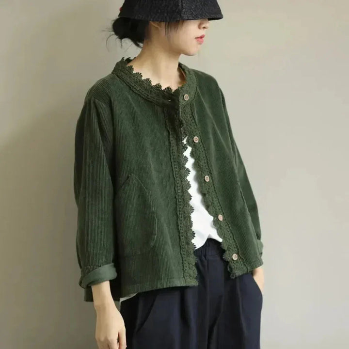 Drune | Corduroy Einsteckdetail Damenjacke