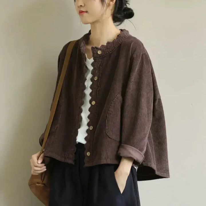 Drune | Corduroy Einsteckdetail Damenjacke