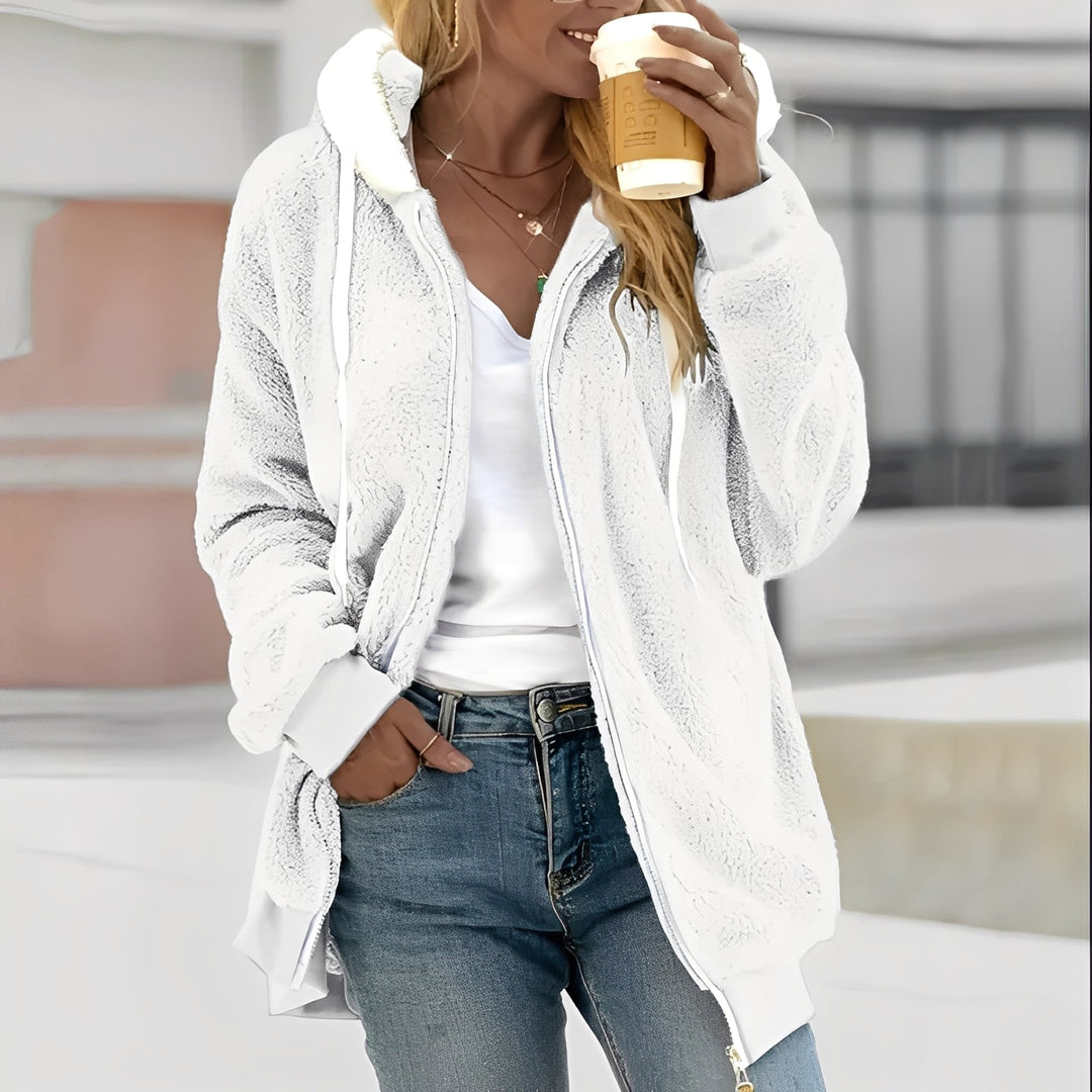 Drune | Damen Kapuzen-Fleecejacke für Wohlgefühl
