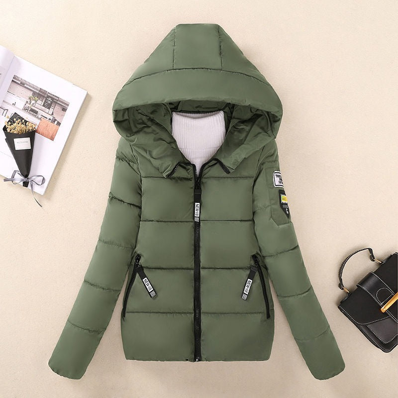 Drune | Damen Steppjacke – Lässige Passform – Mit Kapuze, Reißverschluss und Seitentaschen
