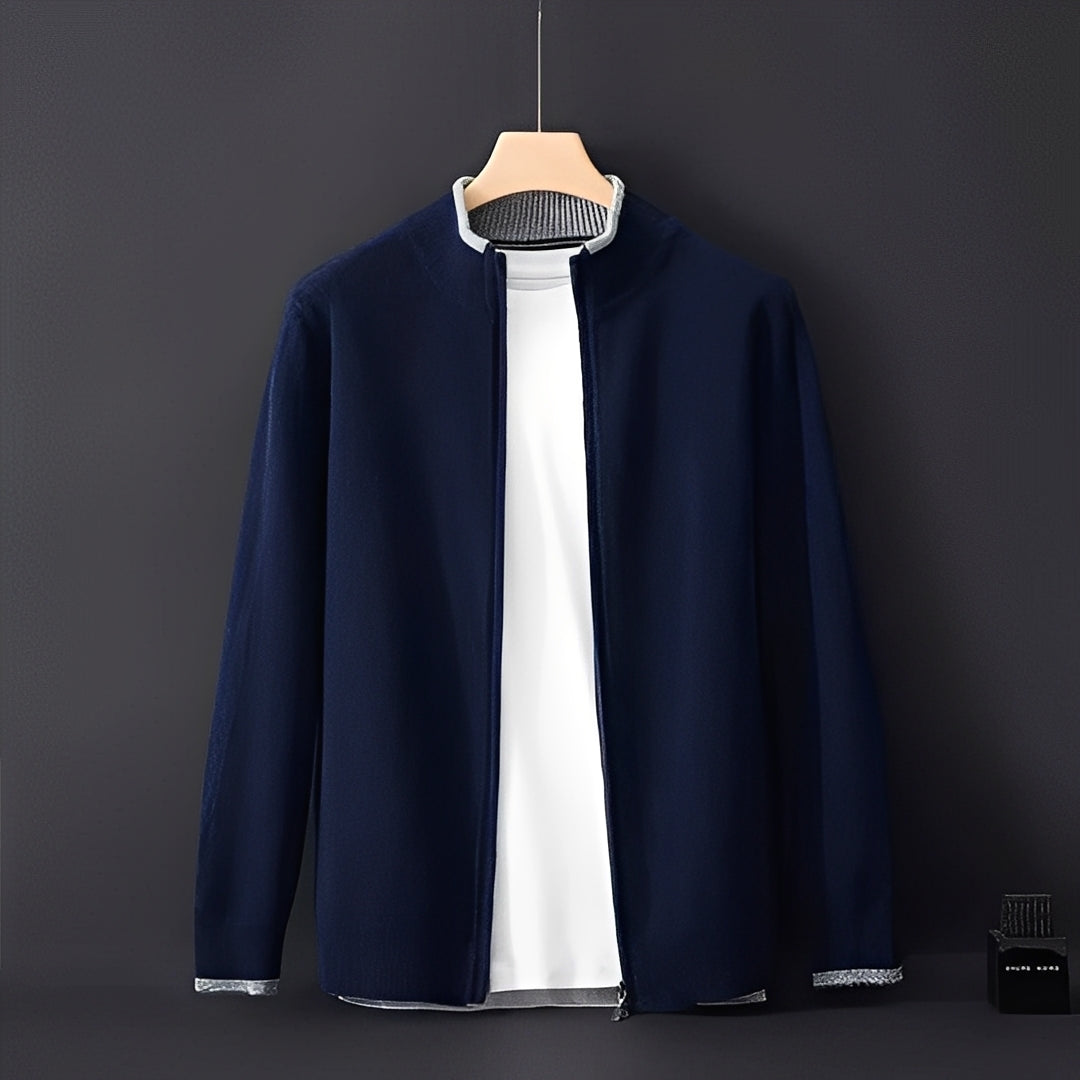 Drune | Lässiger Cardigan mit Reißverschluss für Herren