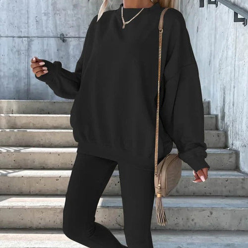 Drune | Sweatshirt - Oversized Fit - Rundhalsausschnitt - Gerippte Bündchen und Saum - Weiche Baumwollmischung