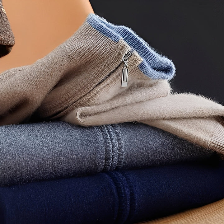 Drune | Lässiger Cardigan mit Reißverschluss für Herren